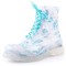 2014 Wholesale Lace-Up Ankle Martin Boot PVC Clear Rain Boot Fashion Lace Rain Boots