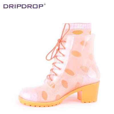 2014 Fashion clear rain boots wholesale