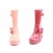 OEM Bowknot Design Your Own Rain Boots, PVC Tranaparent Plastic Women Rain Boots