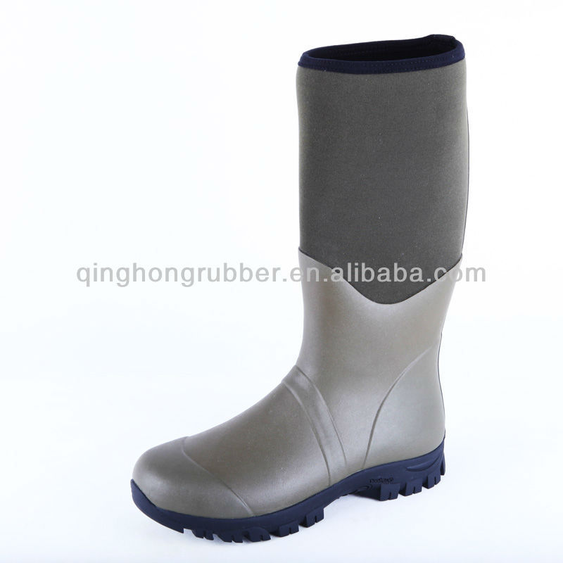 long neoprene rubber fishing boots