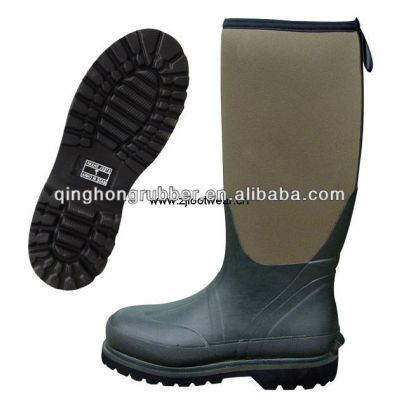 neoprene lining rubber hunting gum boots rubber duck boots