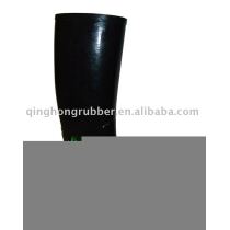 Black Rubber Knee Boot