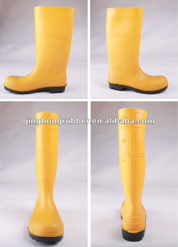 PVC safety boots with Steel toe and steel midsole
