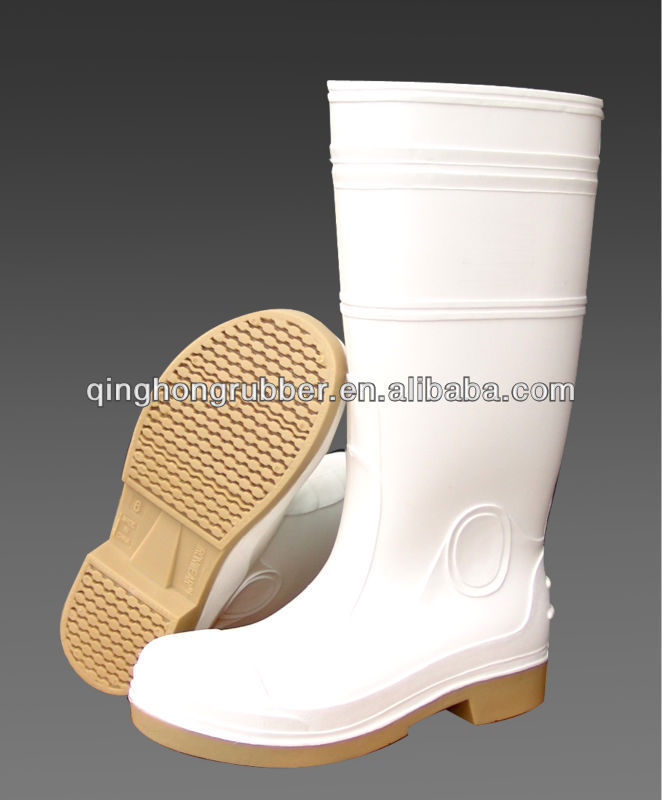 heavy duty PVC work boots used in slaughter house