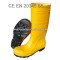 pink/black/yellow safety boots with steel toe
