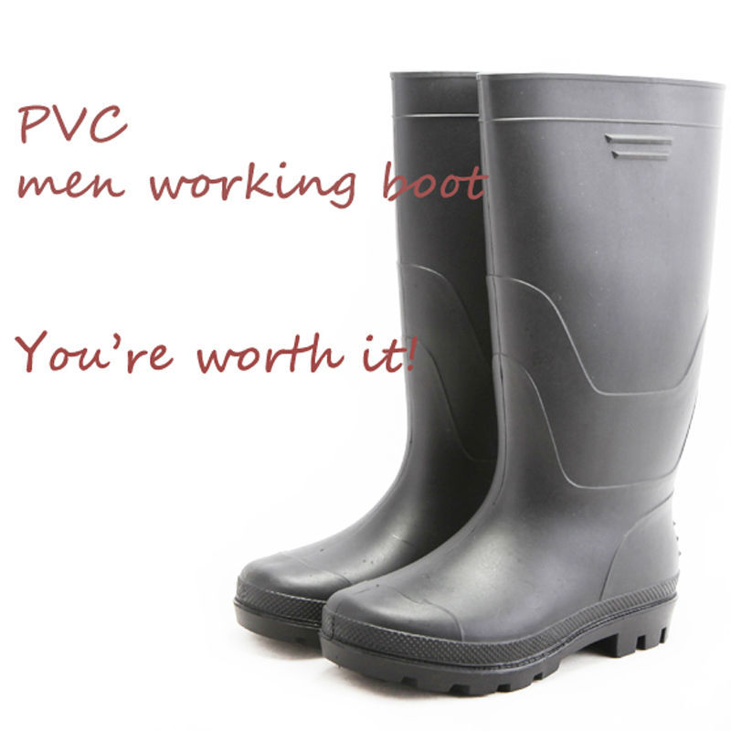 PVC Men Mining Work Boots/Plastic Work Boots