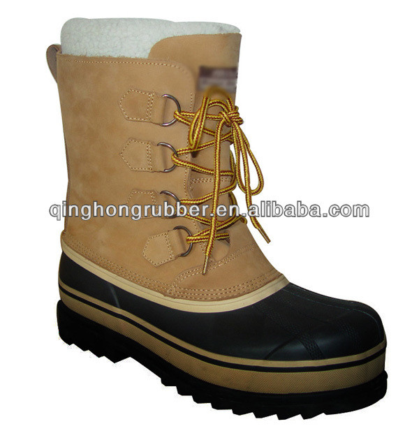 lace up leather snow boots