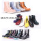 flat thick sole boots cheap black/colorful boots