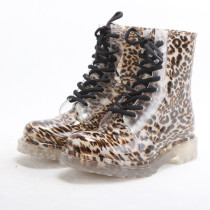 Modern Colorful Printing Leopard Grain Girl Rain Boots/ Hot Girl Wholesale Rain Boots