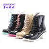 2014 women boots, rain boots factory, pvc rain boot