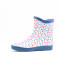 cloth and rubber women rain boots wellington boots