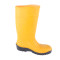 Yellow heavy working boots with steel toe