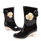 Fashion fancy ladies waterproof sunflower rain boots