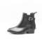 fashion black shoes women chelsea rain boots