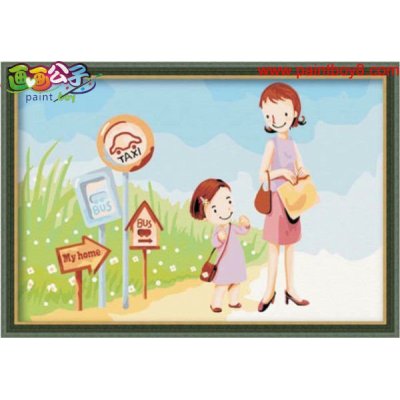 yiwu art suppliers factory oil painting by numbers Painting for kids