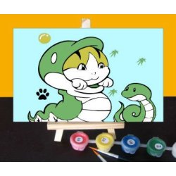 Besten preis diy Öl malen nach zahlen 10*15cm jia cai tian yan kinder malen kit