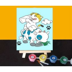 neue mode diy digitalen Öl malerei karikatur mini malerei für Anfänger kunst lieferanten