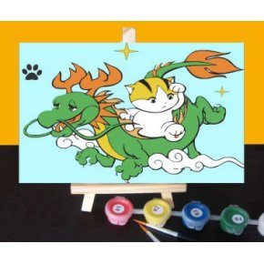 neue mode kinder mini malerei kunst gesetzt diy Ölfarbe durch Zahlen für großhandel