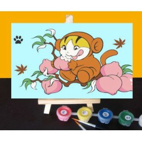 neue mode malerei für kinder heißer verkauf Ölgemälde mini mit holz staffelei
