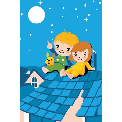 malen nach zahlen a219 blue star sky mini size malerei für Kinder mit holz staffelei