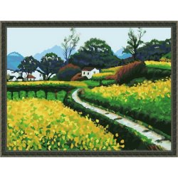 Natur, landschaft, Ölgemälde fabrik malen nach zahlen auf leinwand