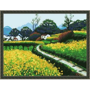 Natur, landschaft, Ölgemälde fabrik malen nach zahlen auf leinwand