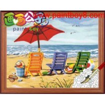 hot selling craft gift coloring by numbers canvas oil painting diy wholesale craft supplies