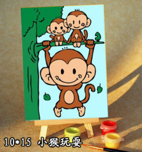 großhandel diy malerei mit Zahlen a014 Affen design Öl malerei auf leinwand großhandel