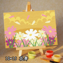sketching by numbers 10*15cm child oil painting kit XSX A040