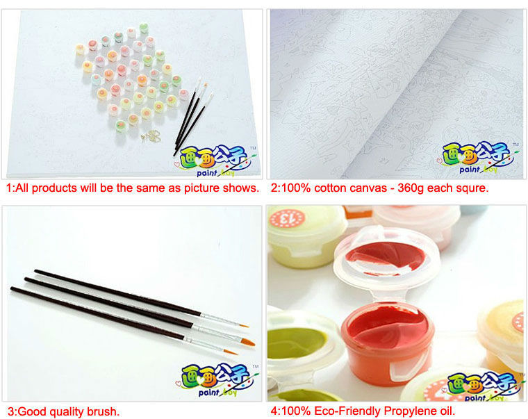 paintboy painting with numbers - environmental acrylic paint - REACH 40*50cm