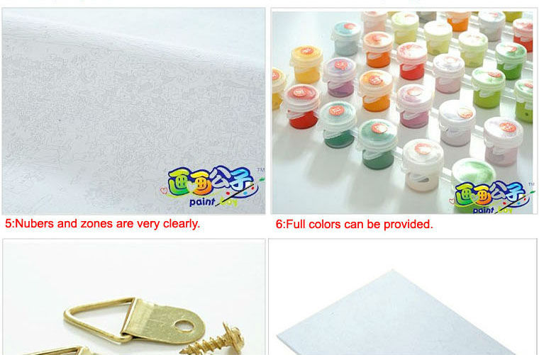 diy painting with numbers - EN71-3 - ASTMD-4236 acrylic paint - paint boy 30*40cm