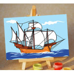 Diy malerei mit zahlen- en71-3- astmd- 4236- junge 10*15cm acrylfarbe malen