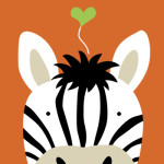 Gerahmte 20*20 paintboy diy leinwand zebra gemälde von zahlen für kinder b001