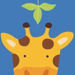 Gerahmte 20*20 paintboy diy leinwand Giraffen cartoon gemälde von zahlen für kinder neues design b003
