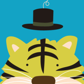 20*20 paintboy diy digitale tiger cartoon Ölbild auf leinwand für kinder neues design b006