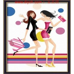 Mejor diseño diy pintura de aceite por números moderno mujeres imagen de la pintura