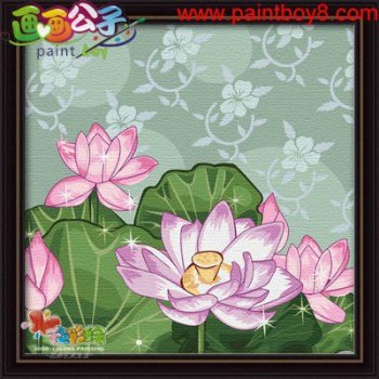 Diy oil flower photoes by numbers canvas oil painting set-diy art set