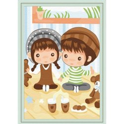 Gute qualität diy Öl malen nach zahlen c055 20*30cm kleinen Jungen und mädchen design