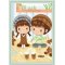 Good quality Diy oil Paint by numbers C055 20*30cm little boy and girl design