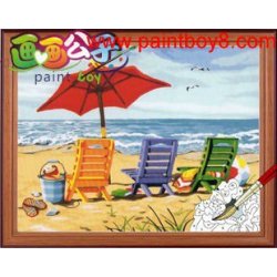 Diy pintura al óleo por los números 20 * 30 cm abstracto pintura de la lona pintura al óleo