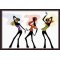C028 modern dancer design abstract oil painting wholesales diy paint with numbers
