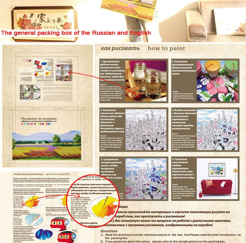 2014 factory directory sale diy digital painting with EN71,CE,SGS