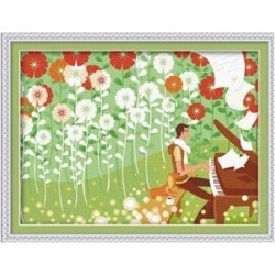 Paintboy pintura por números kits de flores de primavera del cuadro de la lona pintura al óleo
