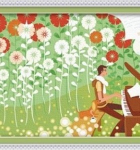Paintboy malen nach zahlen-sets Frühlingsblume Bild leinwand Ölgemälde