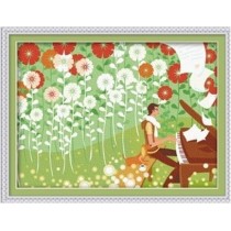 Paintboy painting by numbers kits spring flower picture canvas oil painting