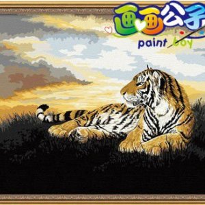 animal design tiger photo paint by number Paint sets for painting
