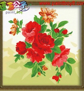 flower photo canvas oil painting Paint sets for painting