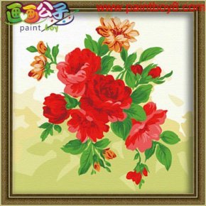 Blume foto leinwand Ölgemälde lack-sets für malerei