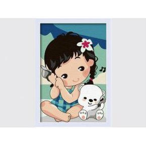 Heißer verkauf handwerk geschenk färbung von zahlen diy großhandel bastelbedarf 20*30cm cartoon bild