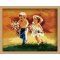 wholesales diy paint little girl and boy picture painitngs on canvas